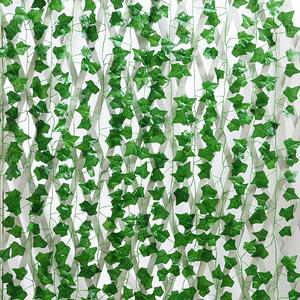 Decorație de viță de vie simulată Decor de tavan din plastic veșnic verde Viță de vie 81 de frunze de cartofi dulci Înfășurare pentru conducte