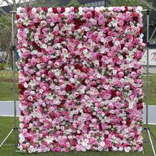5D stof bundsimulering blomstervæg baggrundsvæg bryllup dekoration udendørs bryllup fødselsdagsfest layout