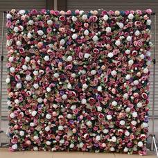 Artificial High grade fabric bottom simulation flower wall