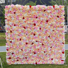 Stof bund simulation blomst baggrund væg broderet kugle blomst række bryllup rekvisitter bryllup dekoration indkøbscenter vindue dekoration