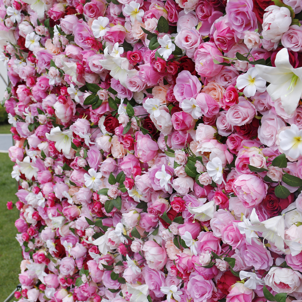 Simulation flower background wall wedding decoration outdoor wedding birthday party layout