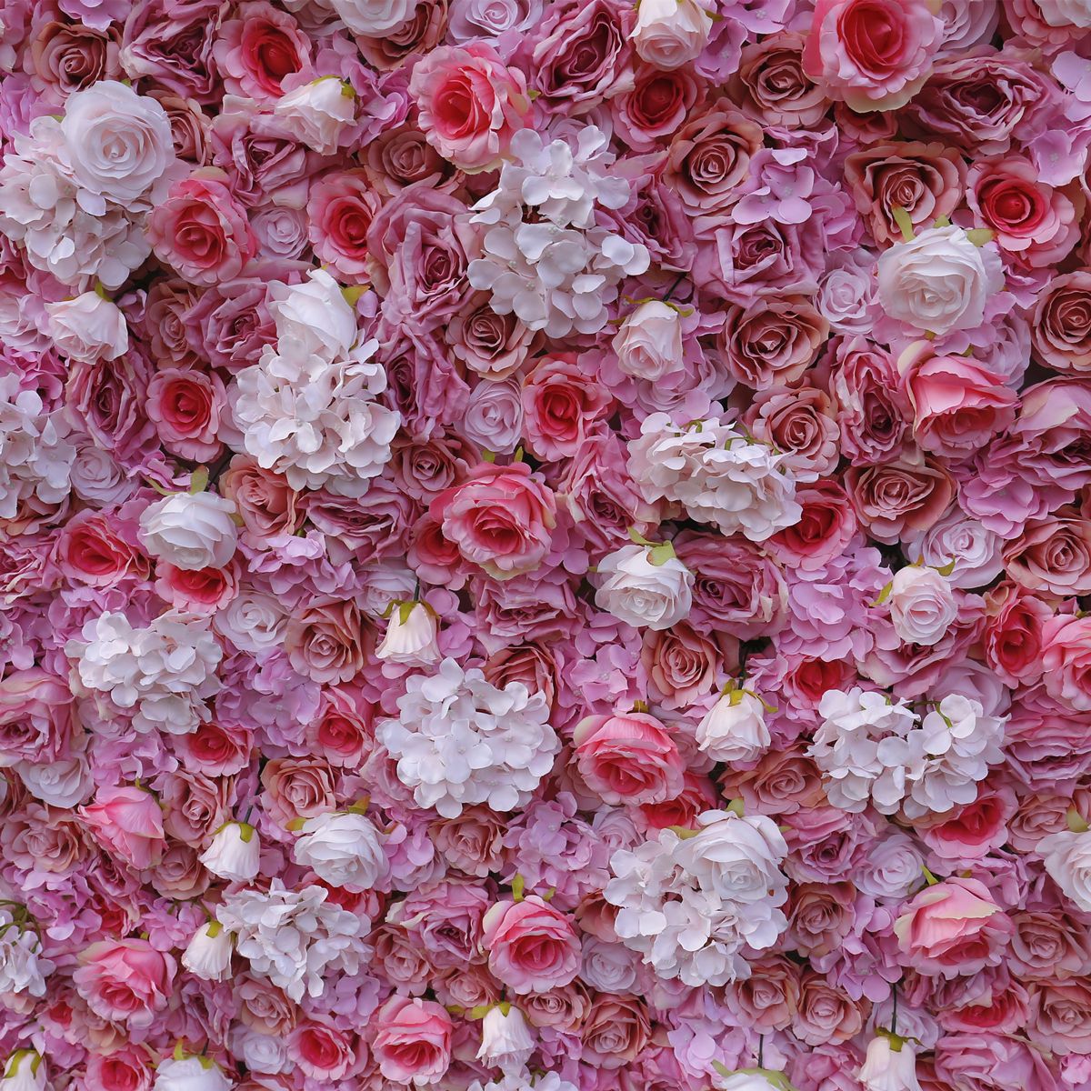  Wedding Fabric Bottom Simulation Flower Wall Background Wall Film Studio Background Silk Flower Row Plant Wall Flower Wall 
