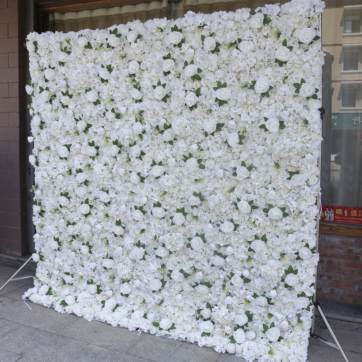 Simulation flower background wall wedding decoration