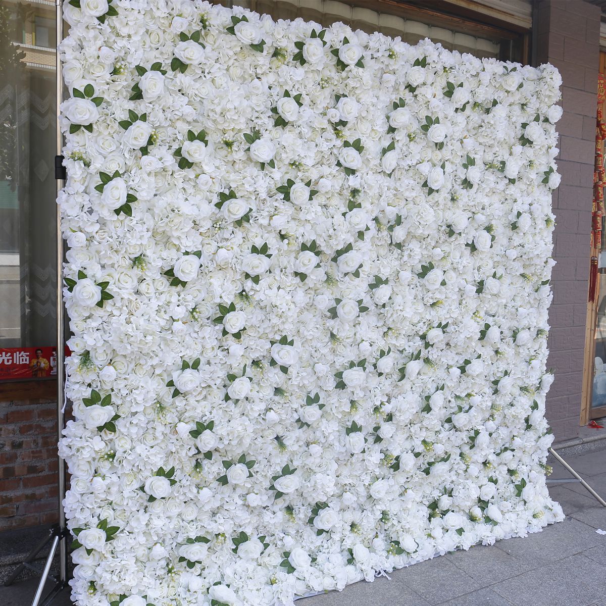 Simulering blomst baggrund væg bryllup dekoration 