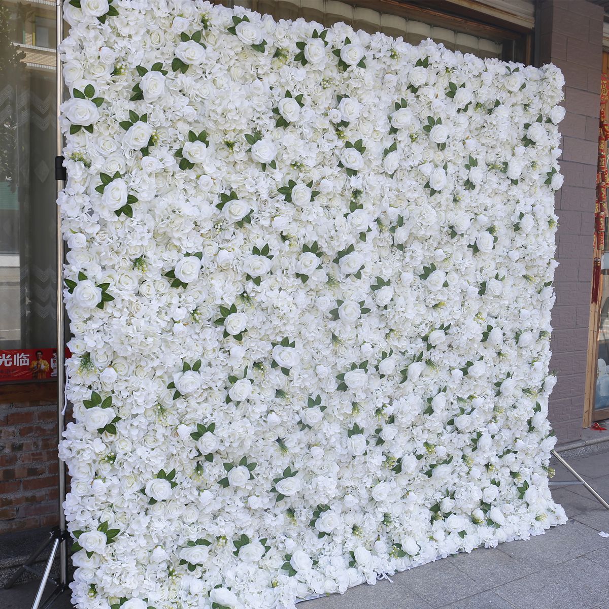 Simulation flower background wall wedding decoration