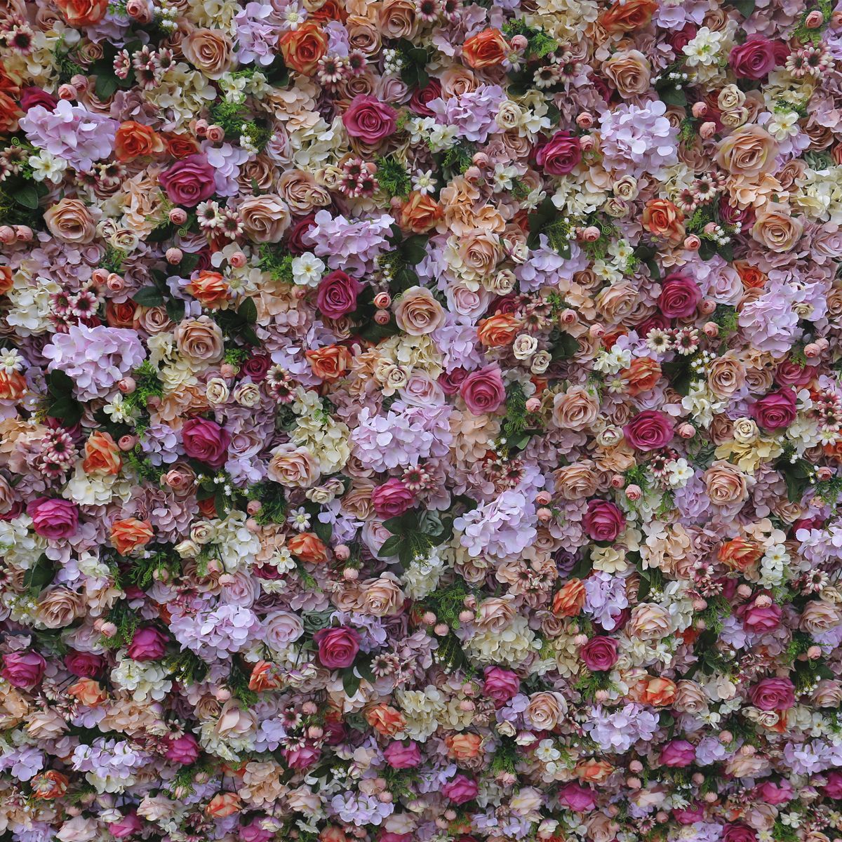  Simulated floral wall wedding decoration ການຕົບແຕ່ງນອກງານແຕ່ງງານນອກ 
