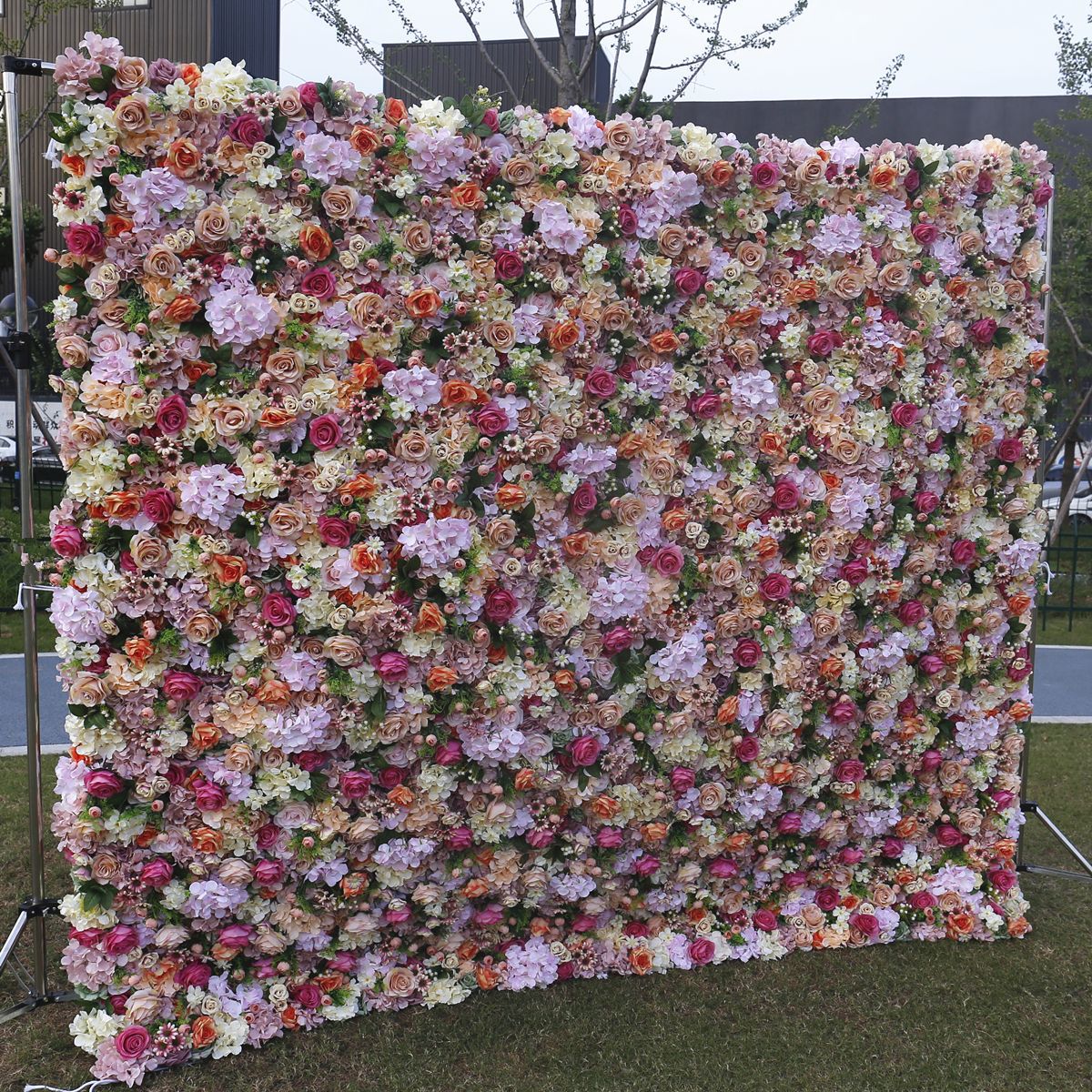  Simulovaná kvetinová nástenná svadobná výzdoba vonkajšia aktivita výzdoba 