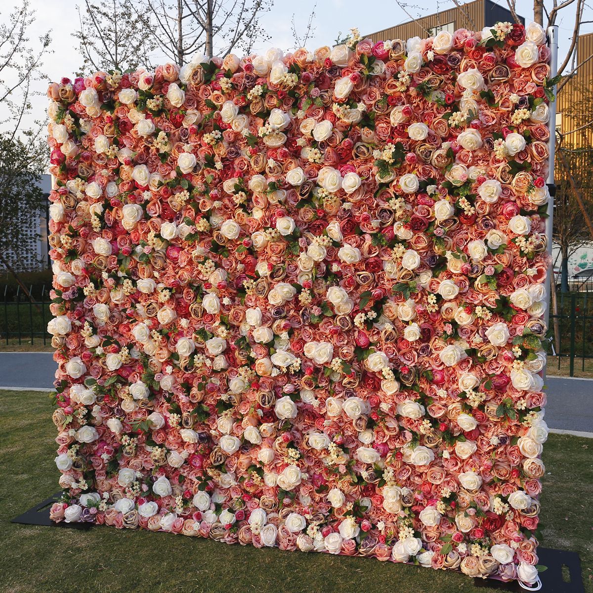 Artificial simulation fabric bottom flower background wall