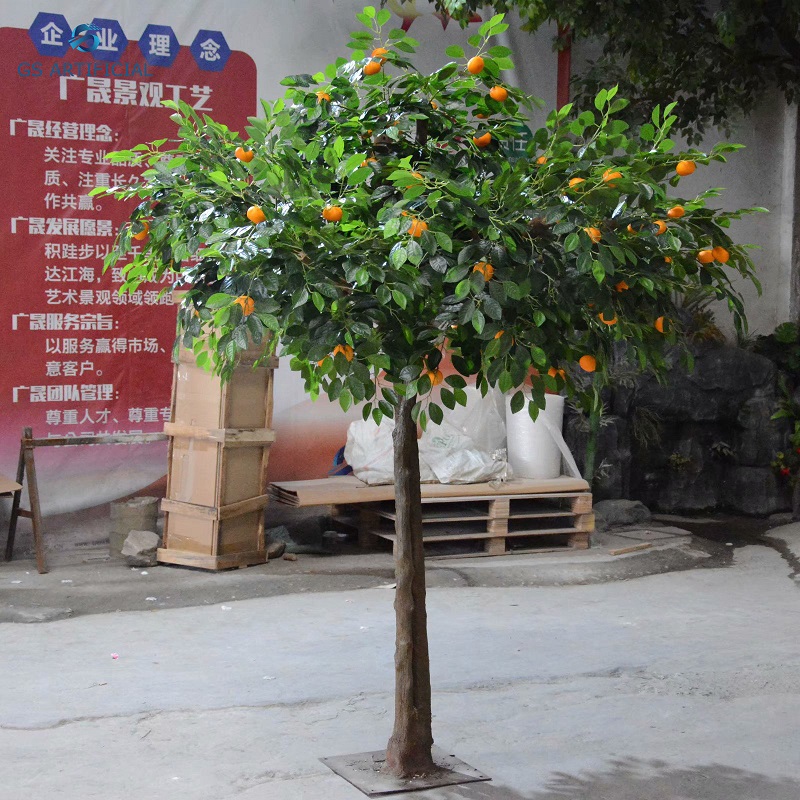 Sztuczne drzewko pomarańczowe