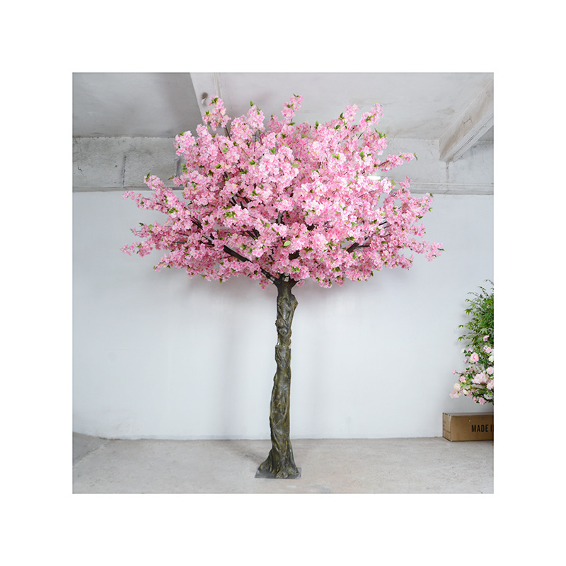 China Customized kualitas dhuwur populer Ponggawa cherry blossom wit wedding dekorasi pesta produsen, supplier