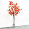 GS-FS010-7 height 180cm 8 branches japanese garden autumn wood trunk red orange artificial leaves artificial maple tree with pot