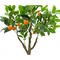High Quality Decoration Lifelike Artificial Orange Tree 110Cm Tall Plastic Green Leaves Artificial Plant With Orange Fruits