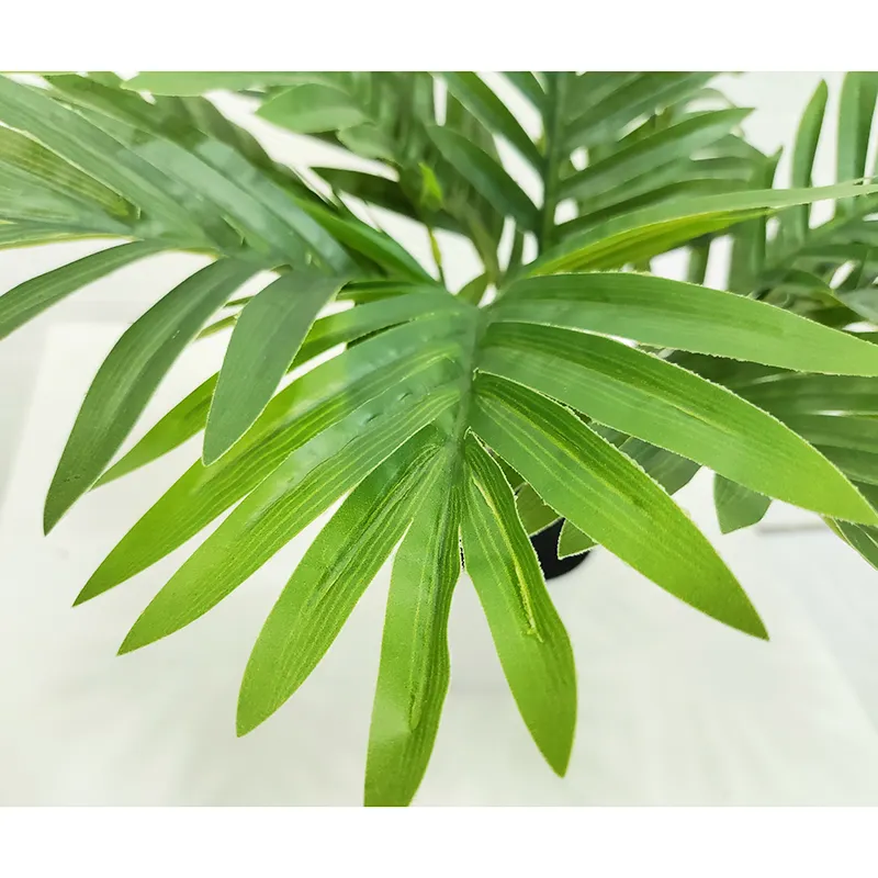 High quality natural green areca palm bonsai potted artificial kentia palm tree for indoor decoration