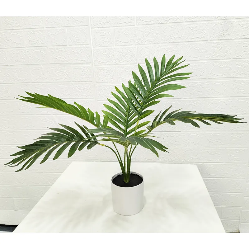 China supplier recommend pearl palm plants kentia bonsai potted tree artificial areca palm