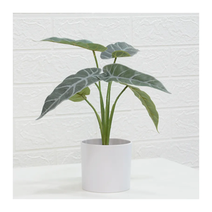  Artificial leaves black leaf taro potted plant bonsai artificial plants taro leaves for home decoration