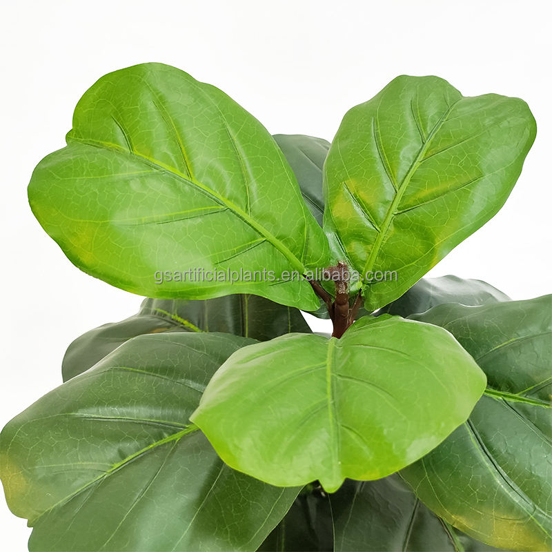 New Style Artificial Plants 55cm Fiddle Leaf Fig Tree Artificial Ficus Lyrata Tree For Home Garden Park Decoration