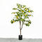 Landscape Artificial Potted Bonsai Plant 3Ft Faux Lemon Tree For Farm Park Garden Squares Decor
