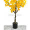 117cm High Plastic 5 Branches Bonsai Tree Artificial Ginkgo Tree Artificial Plant For Landscape Shopping Mall Decoration