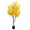 117cm High Plastic 5 Branches Bonsai Tree Artificial Ginkgo Tree Artificial Plant For Landscape Shopping Mall Decoration