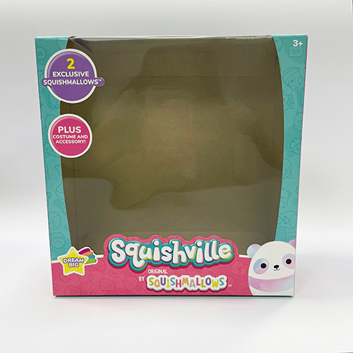  Цветная упаковка подарочной коробки с прозрачным окном 