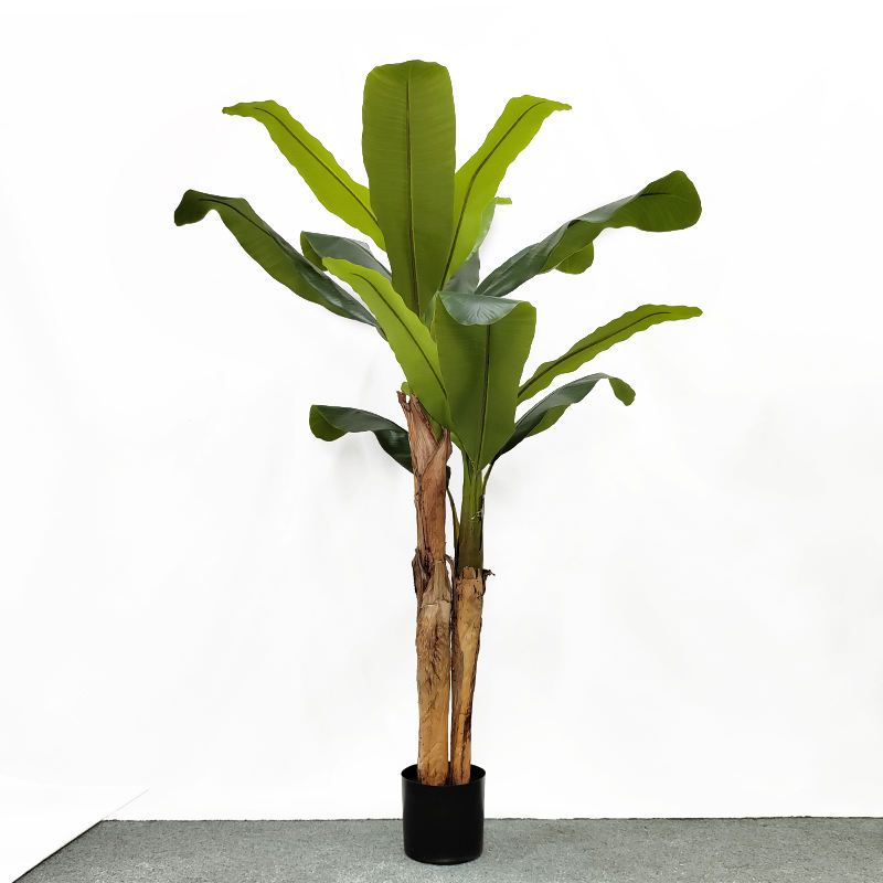 Home And Garden 110Cm Artificial Banana Potted Plant High Simulation Lifelike Faux Bananas Tree For Sales