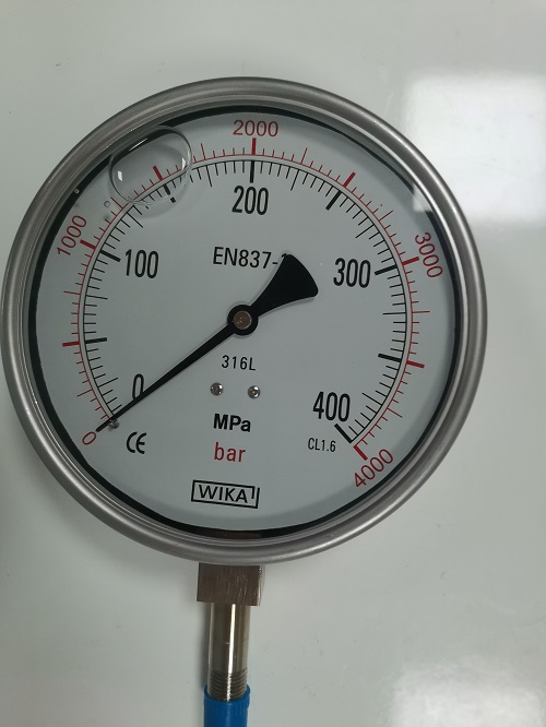  Waterstraal Petrochemische industrie reinigingsmachine onderdelen 4240 Manometer 