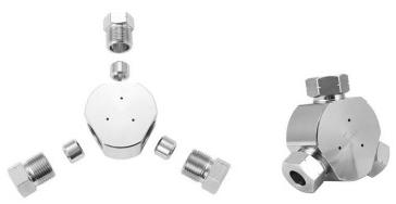  Hydro aqua Jet Blasting Heat-commutator machinae purgatio partium Y-ADAPTERS 