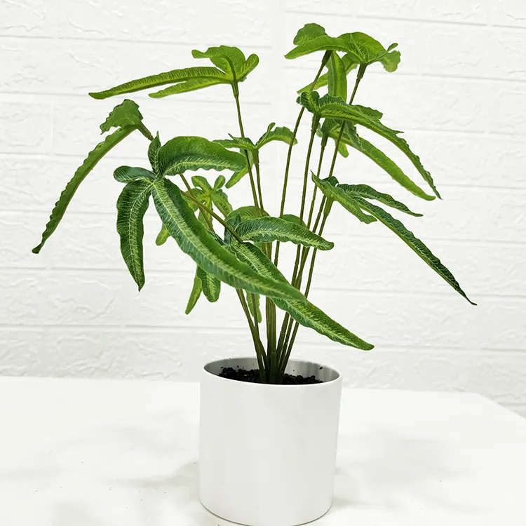 Height 45cm 12 branches artificial plant leaf