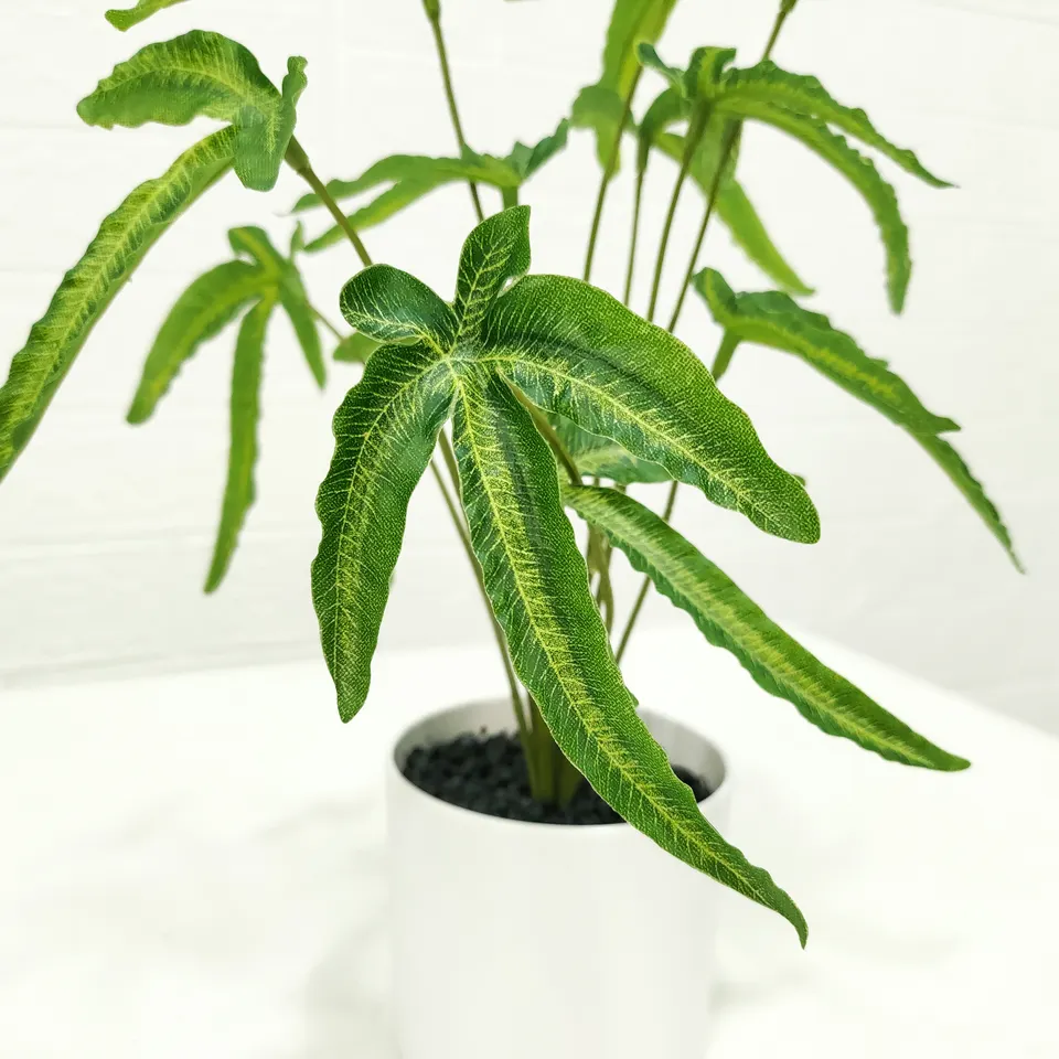 Height 45cm 12 branches artificial plant leaf