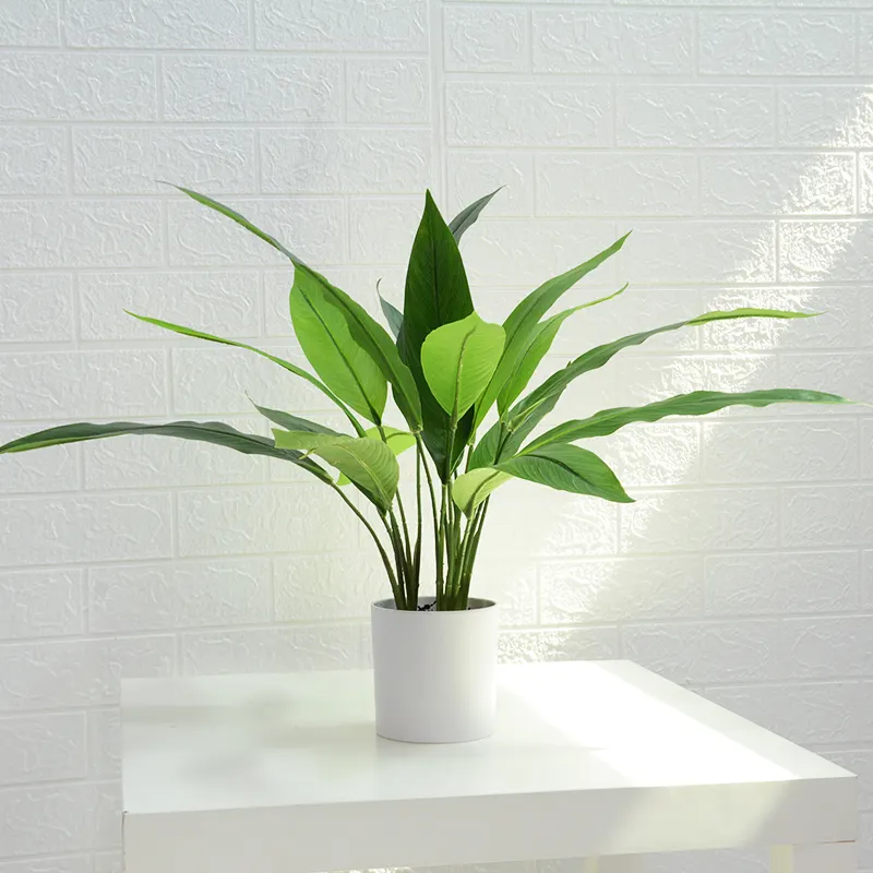 Height 65cm 9 leaves color artificial plant banana trees