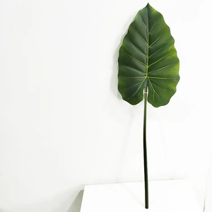 simulation plant single branch indoor decoration leaf taro leaves tropical artificial taro potted plant