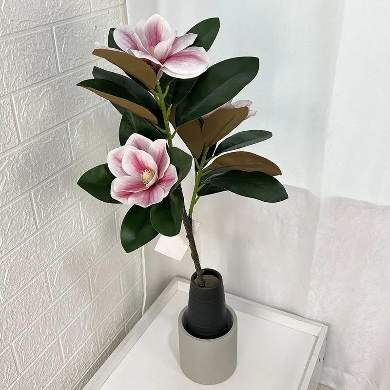 Artificial flower magnolia trees for garden indoor decor