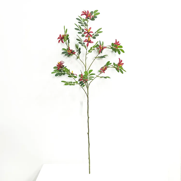 60cm height high pole artificial plant single stem boxwood branch for shipping mall decoration - Guansee