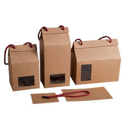 Printing Custom Paper Packaging Boxes With Film And Hook And Handle