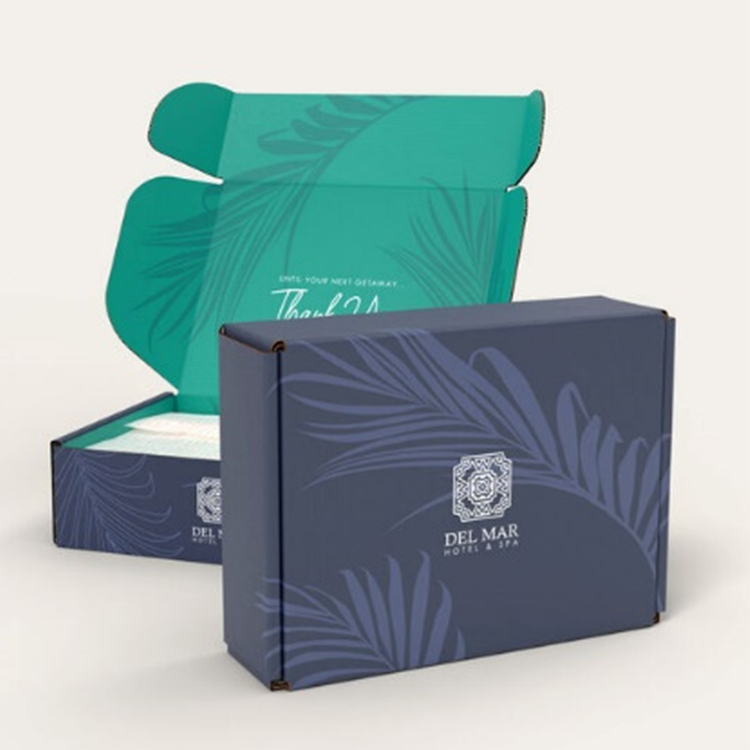 Почтовая коробка с двусторонней печатью для упаковки подарков