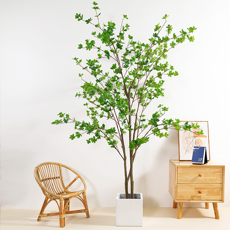  Kunstige japanske, falske klokketræ-potteplanter 