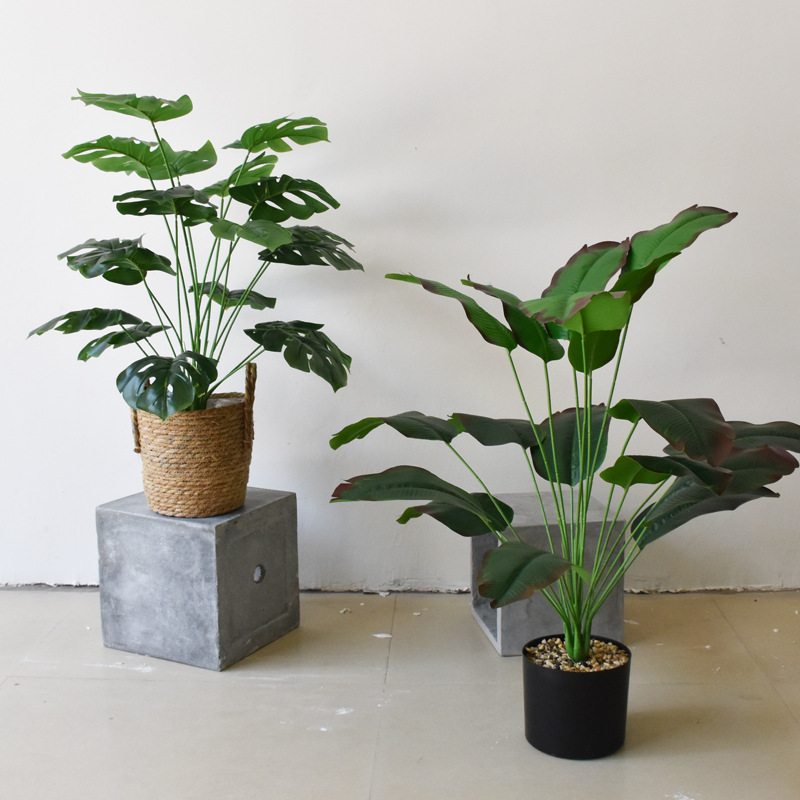 Nordijski stil simulirane biljne bonsai dekoracije, unutarnja radna površina, mini zelena biljka, uredska mekana dekoracija, podna dekoracija