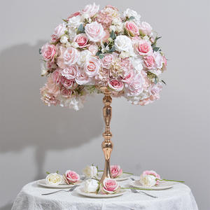 New wedding table flower ball wedding stage exhibition hall decoration artificial hydrangea rose ball