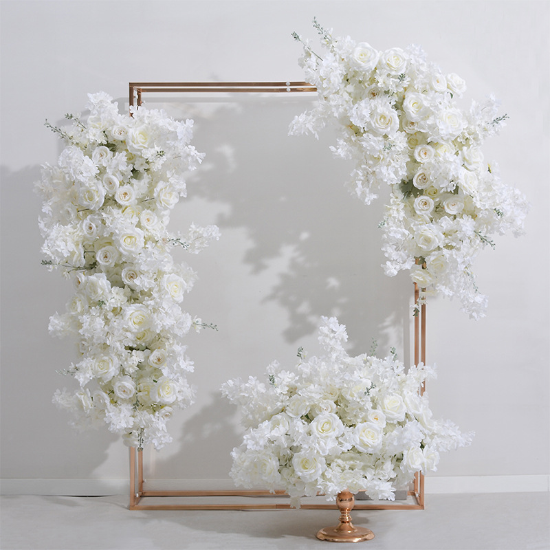 New artificial cherry blossom row flower ball shopping mall showroom window decoration flower wedding background stage table layout flower