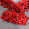 Red heart frame flower wedding background stage display flowers proposal activity celebration decoration artificial flowers fake flowers