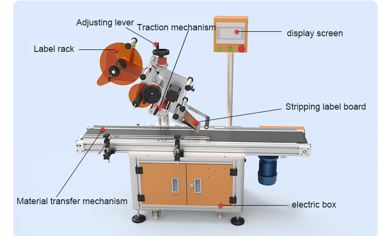 Auto Flat Top And Bottom Surface Labeling Machine