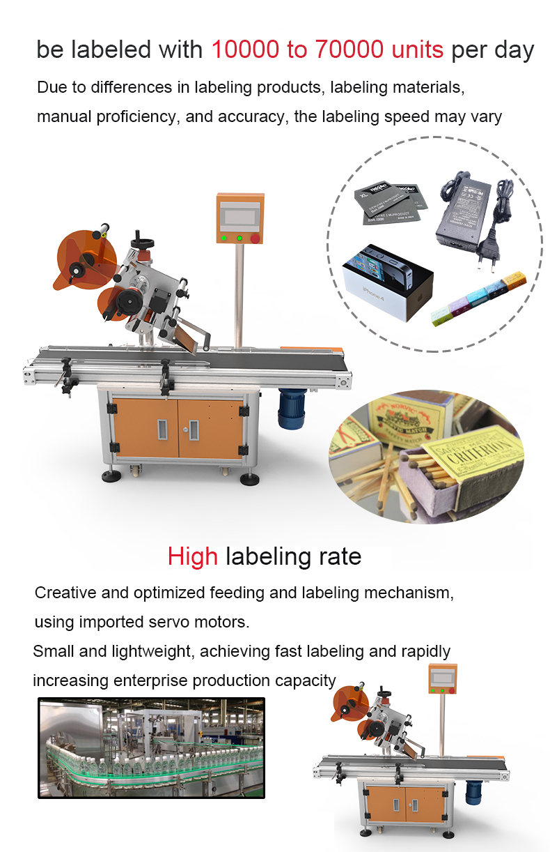 Auto Flat Top And Bottom Surface Labeling Machine