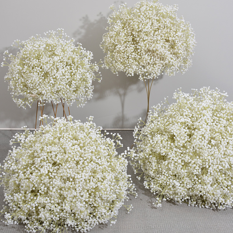 Artificial babysbreath flower ball wedding table floral decoration wedding stage background decorated babysbreath flowers