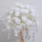 60cm artificial fog hydrangea rose ball wedding table flower art iron flower rack decorative flower ball