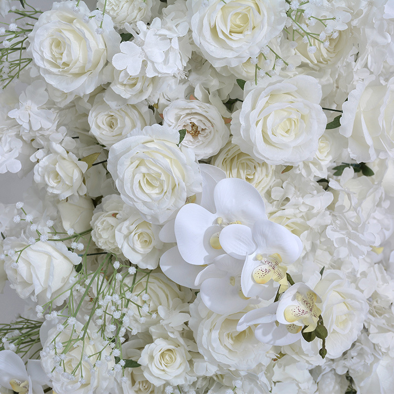 Wedding arch decoration hydrangea rose row flowers