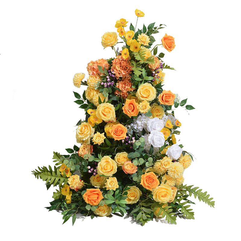 Artificial flower New wedding background wall decoration