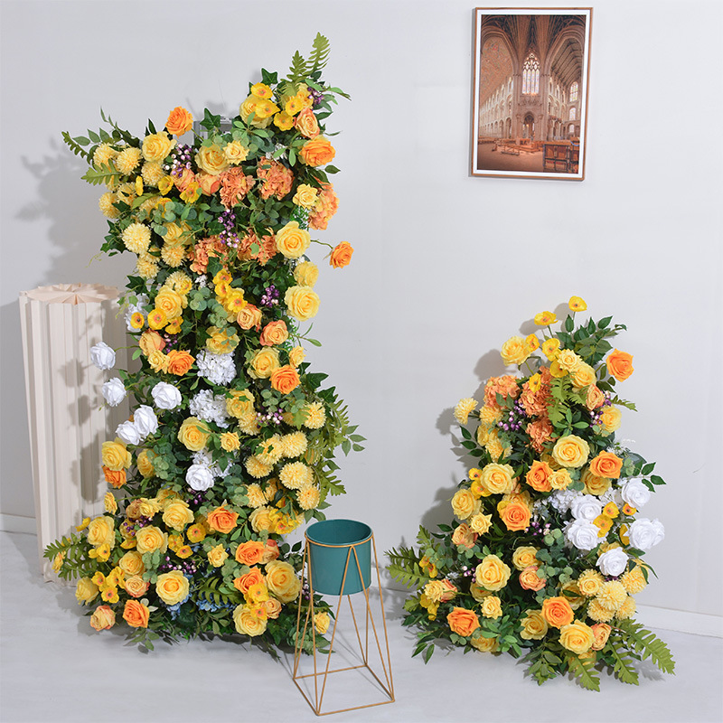 Artificial flower New wedding background wall decoration