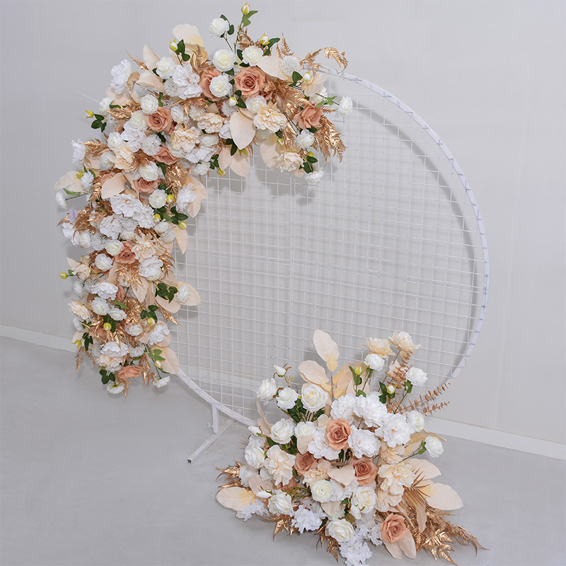 Artificial flower row shopping mall window decoration