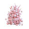 Artificial new pink flower row large hanging flower rose ball