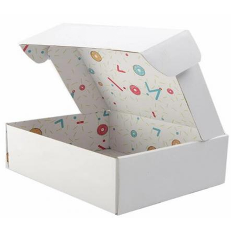 Printed White Cardboard Postal Boxes For Shipping